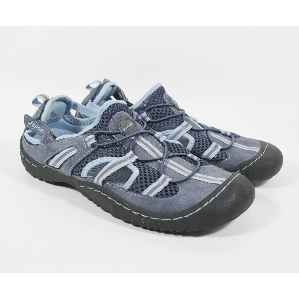 J Sport Jambu Bleeker Blue Pull On Fisherman Hiking Walking Sandals Sz 7.5M